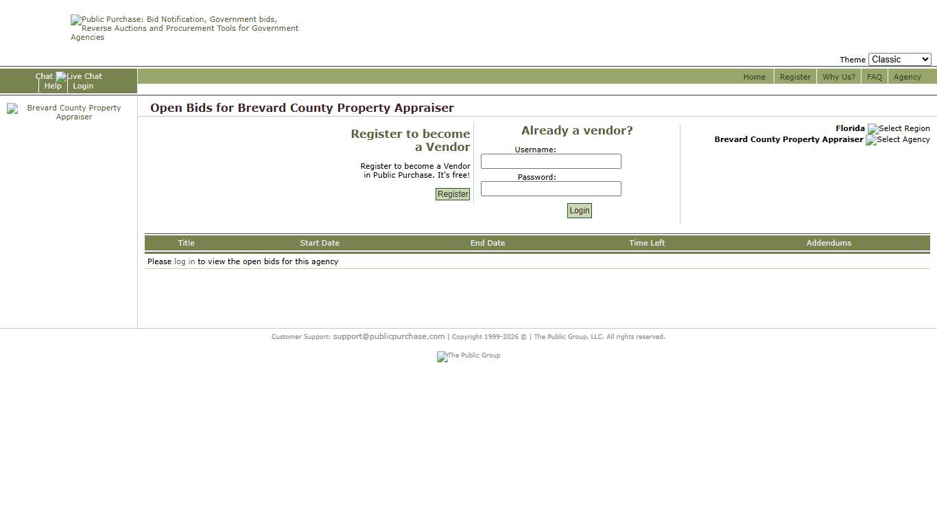 Public Purchase: Brevard County Property Appraiser Home Page